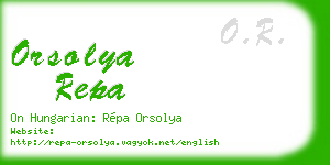 orsolya repa business card